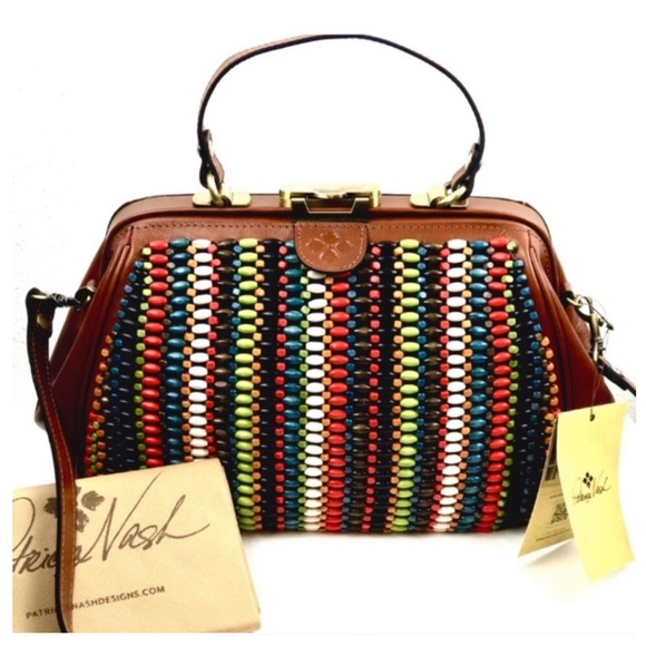 Patricia Nash Handbags - NWT Boho Chic Patricia Nash Large Beaded Satchel